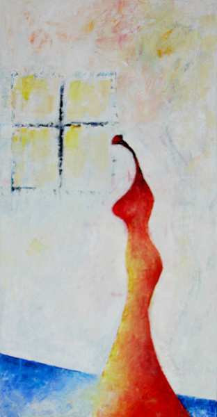 "Eva kopflos" 100 x 50 cm, Öl auf Leinen